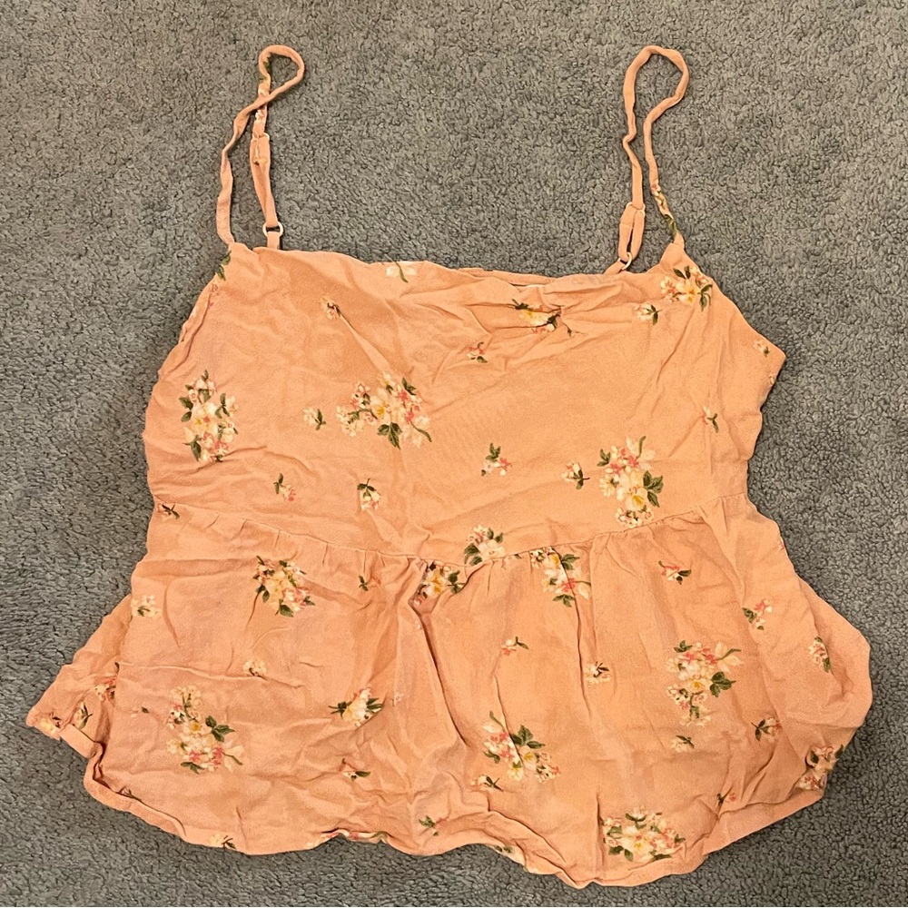 American Eagle Outfitters Peach Floral Camisole